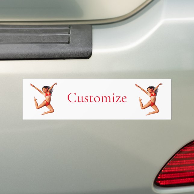 Dancing Bikini Model Thunder_Cove Bumper Sticker (On Car)