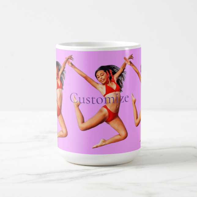 Dancing Bikini Model Thunder_Cove Coffee Mug (Center)