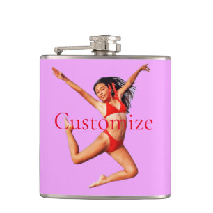 Dancing Bikini Model Thunder_Cove Hip Flask