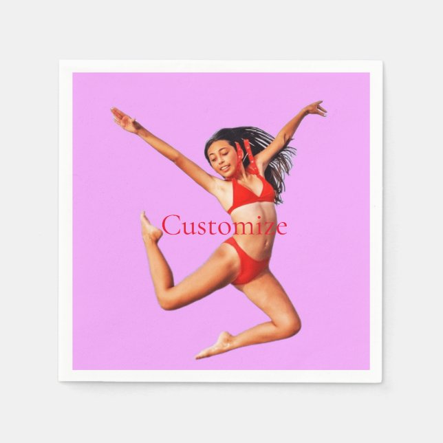 Dancing Bikini Model Thunder_Cove Napkin (Front)