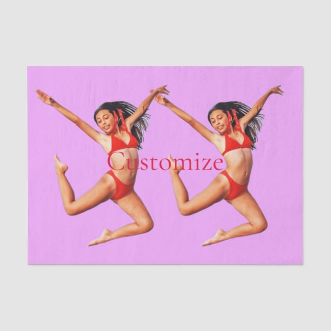 Dancing Bikini Model Thunder_Cove Tissue Paper (Front)