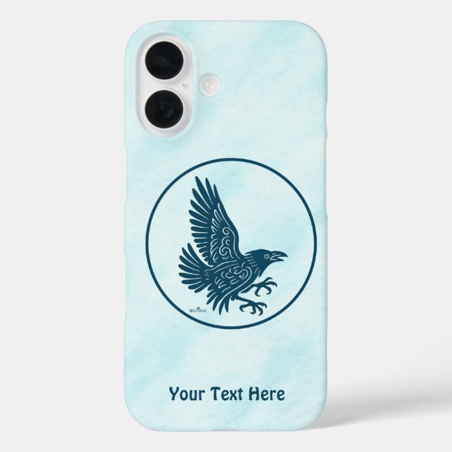 Dancing Blue Raven Case-Mate iPhone Case (Back)