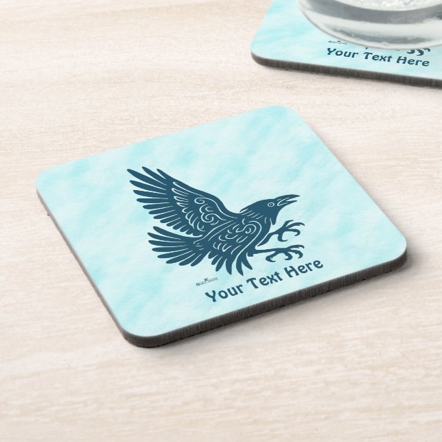 Dancing Blue Raven Coaster (Left Side)
