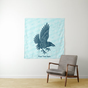 Dancing Blue Raven Tapestry