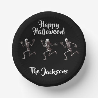 Dancing Bones Paper Plate