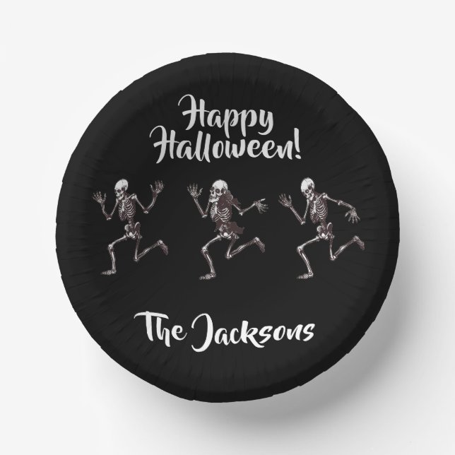 Dancing Bones Paper Plate (Front)