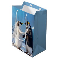 Dancing Bride and Groom Penguins