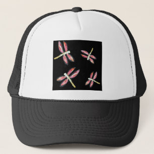 Dancing Bugs Pink Dragonfly Trucker Hat