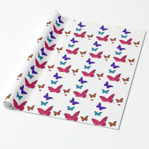 Dancing Butterflies wrapping paper