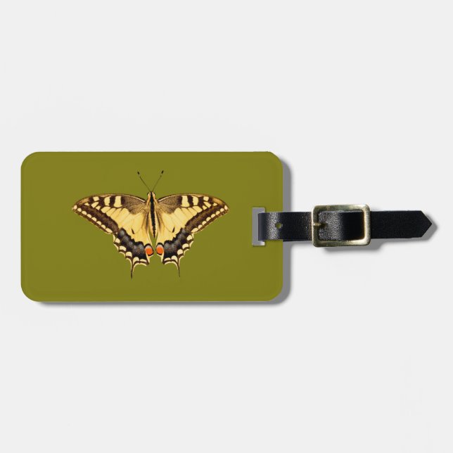 Dancing Butterfly Luggage Tag (Front Horizontal)