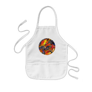 Dancing Carps in Wave Kids Apron