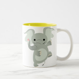 Dancing Cartoon Elephant  Mug