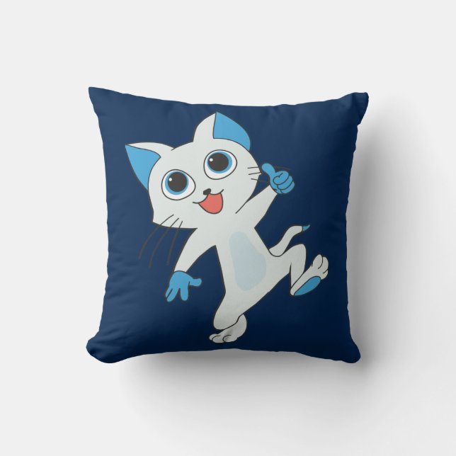 dancing cat pillow (Front)