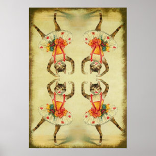 Dancing Cat Poster