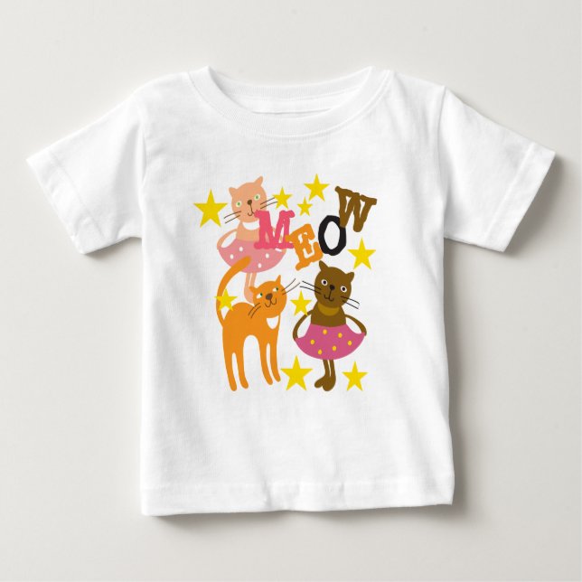 Dancing Cats Baby T-Shirt (Front)