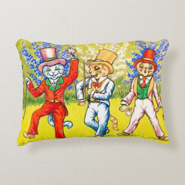 Dancing Cats Decorative Cushion (Front)