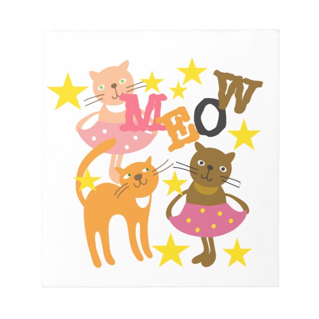 Dancing Cats Notepad (Front)