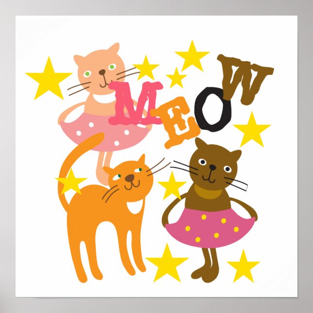 Dancing Cats Poster (Front)