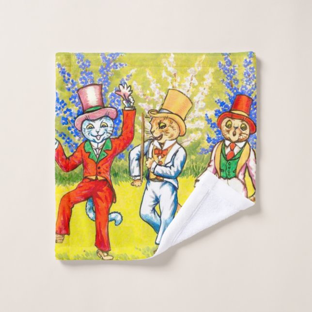 Dancing Cats Wash Cloth (Wash Cloth)
