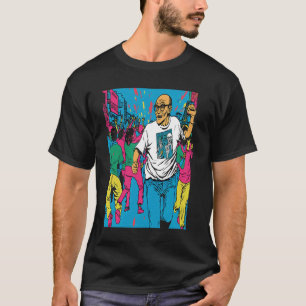 Dancing Champion Dad Retro Pop Dancer Dad 2 T-Shirt