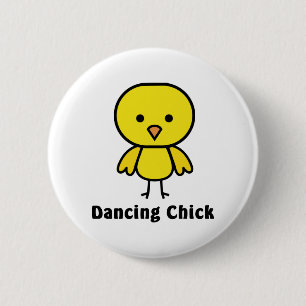 Dancing Chick 6 Cm Round Badge