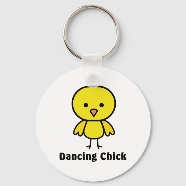 Dancing Chick Key Ring (Front)
