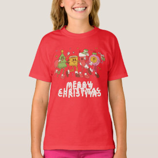 Dancing Christmas caricatures  T-Shirt