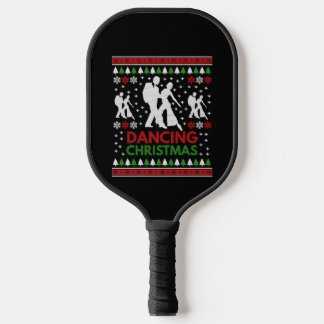Dancing Christmas Pickleball Paddle