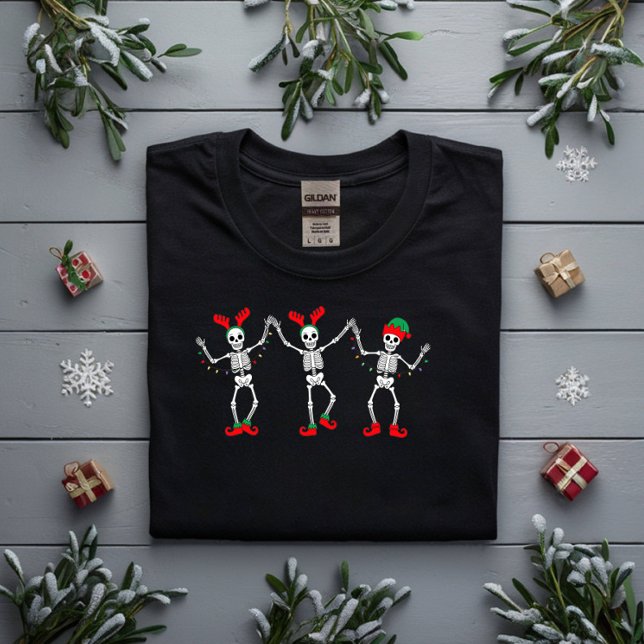  Dancing Christmas Skeletons T-Shirt (Creator Uploaded)