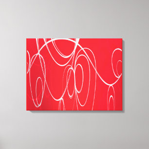 Dancing circles canvas print