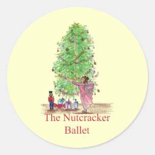 Dancing Clara Nutcracker tees & Gifts Classic Round Sticker