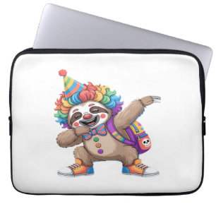 Dancing Clown Dabbing Spooky Halloween sloth Overs Laptop Sleeve