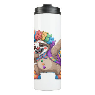Dancing Clown Dabbing Spooky Halloween sloth Overs Thermal Tumbler