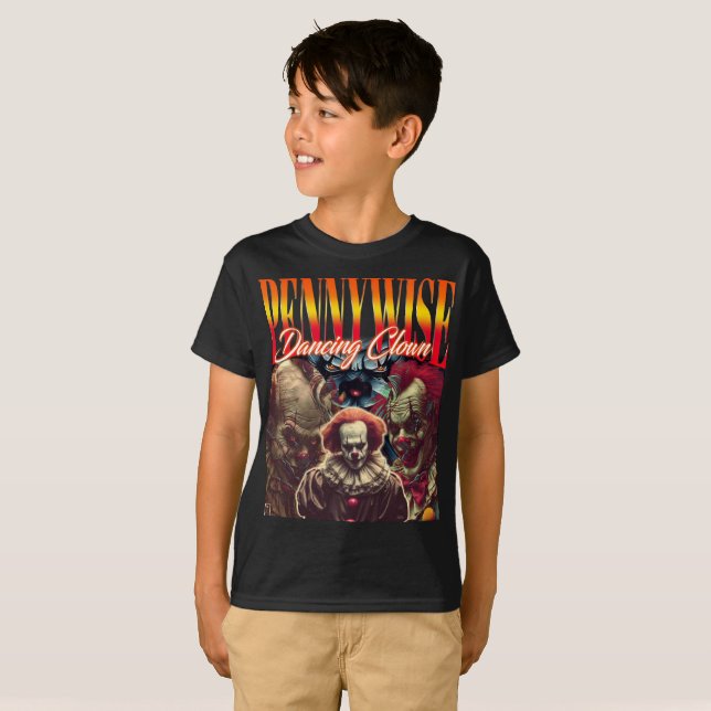Dancing Clown Retro Horror – Perfect for Halloween T-Shirt (Front Full)