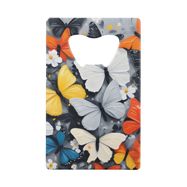 Dancing Colorful Butterfly Acrylic Art, (Front)