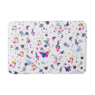 Dancing Colourful Music Bath Mat