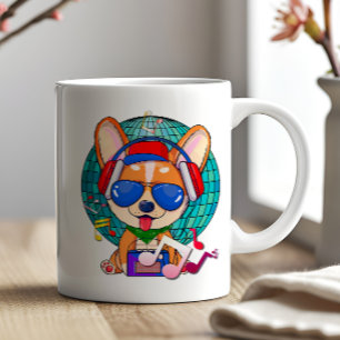 Dancing Corgi Kawaii Cute Coffee Mug
