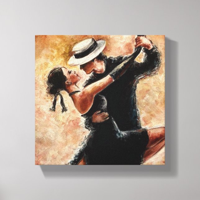 Dancing Couple Canvas Print (Front)