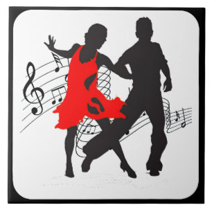DANCING COUPLE CERAMIC TILE