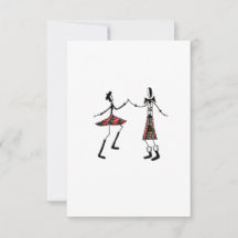 Dancing Couple Flat Card