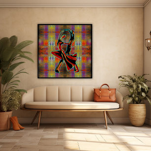 Dancing couple poster