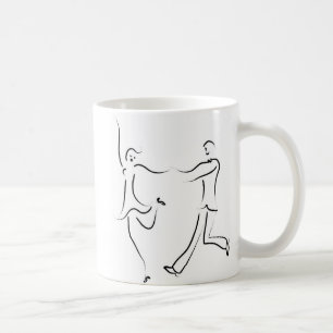 Dancing Couple Sketch Coffee Mug