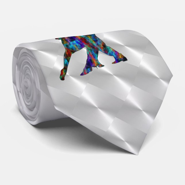 DANCING COUPLE TIE (Rolled)