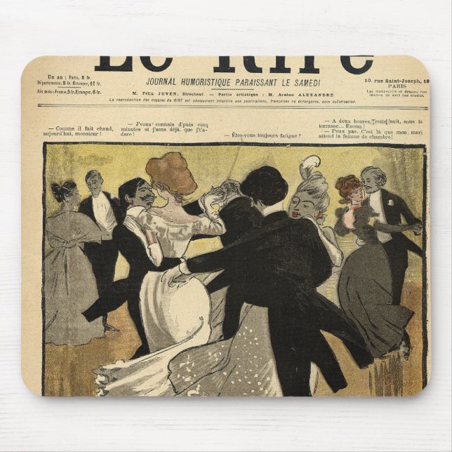 Dancing Couples Mouse Pad (Front)