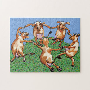 Dancing cows by Mootisse Jigsaw Puzzle
