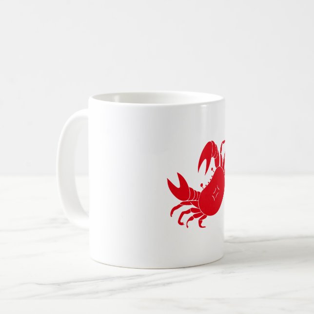 Dancing Crab Coffee Mug (Front Left)