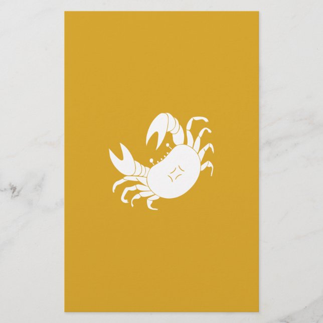 Dancing crab stationery (Front)