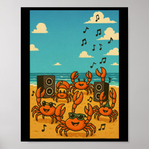Dancing Crabs Poster