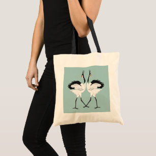 Dancing Cranes Tote Bag