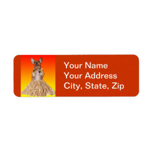 Dancing Dachshund Address Labels